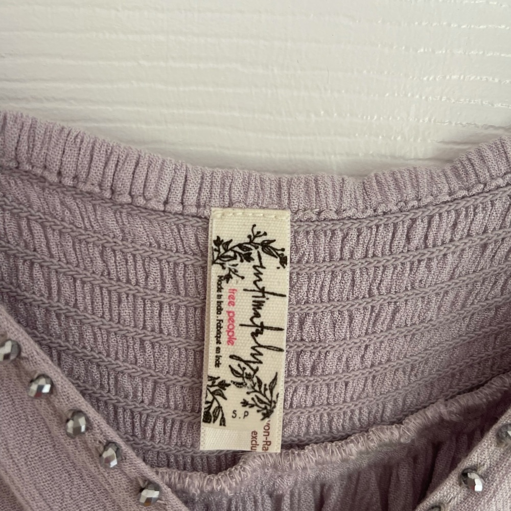 Free people cropped blouse